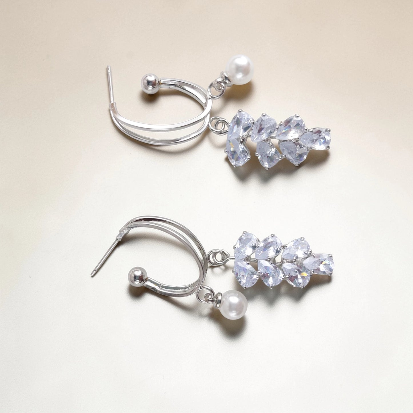 Pearl N Ad Bunch Earrings