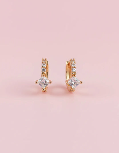 Crystal Hoop Earrings