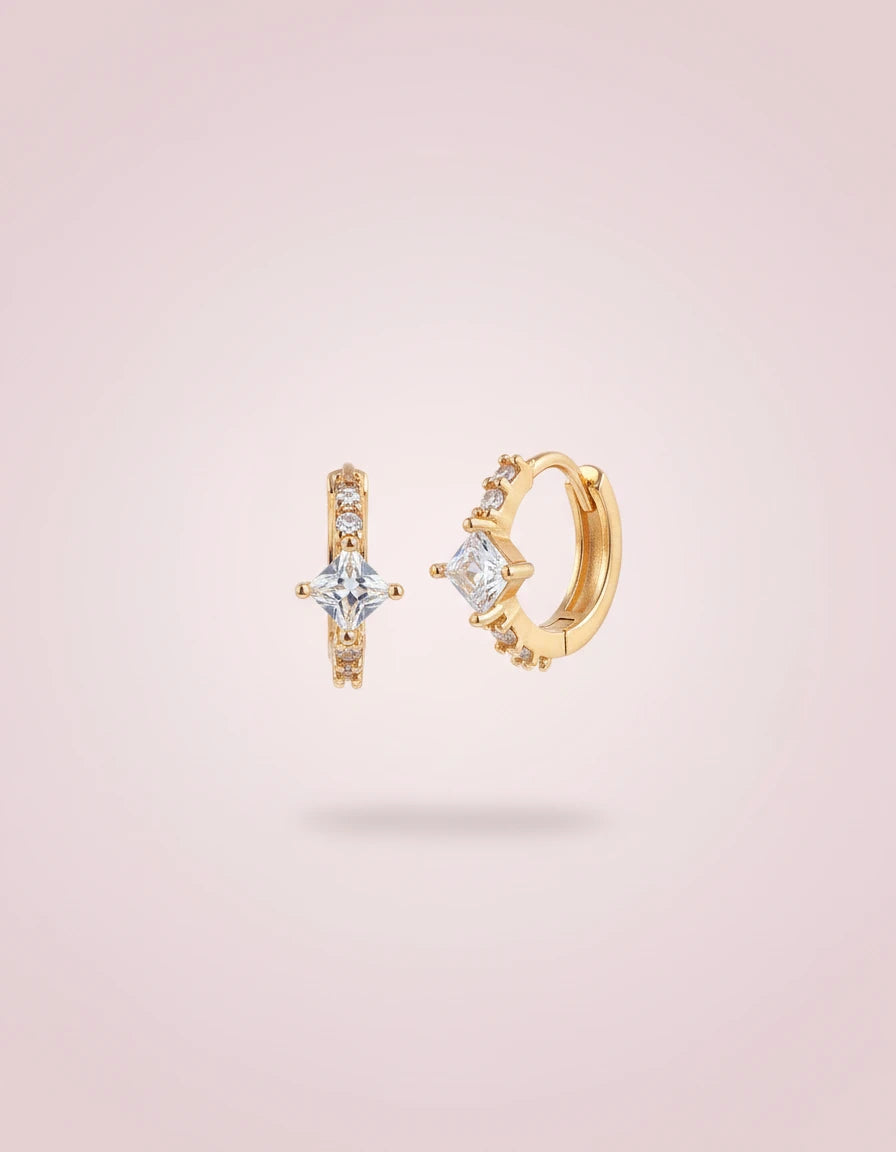 Crystal Hoop Earrings