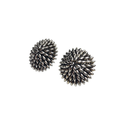 Oxidized Flora Earrings