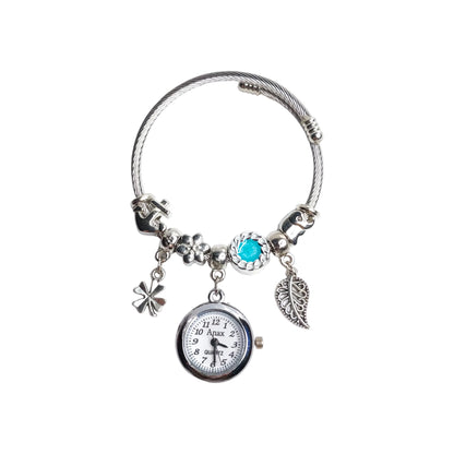 Leaf Pandora Bracelet with Real Watch