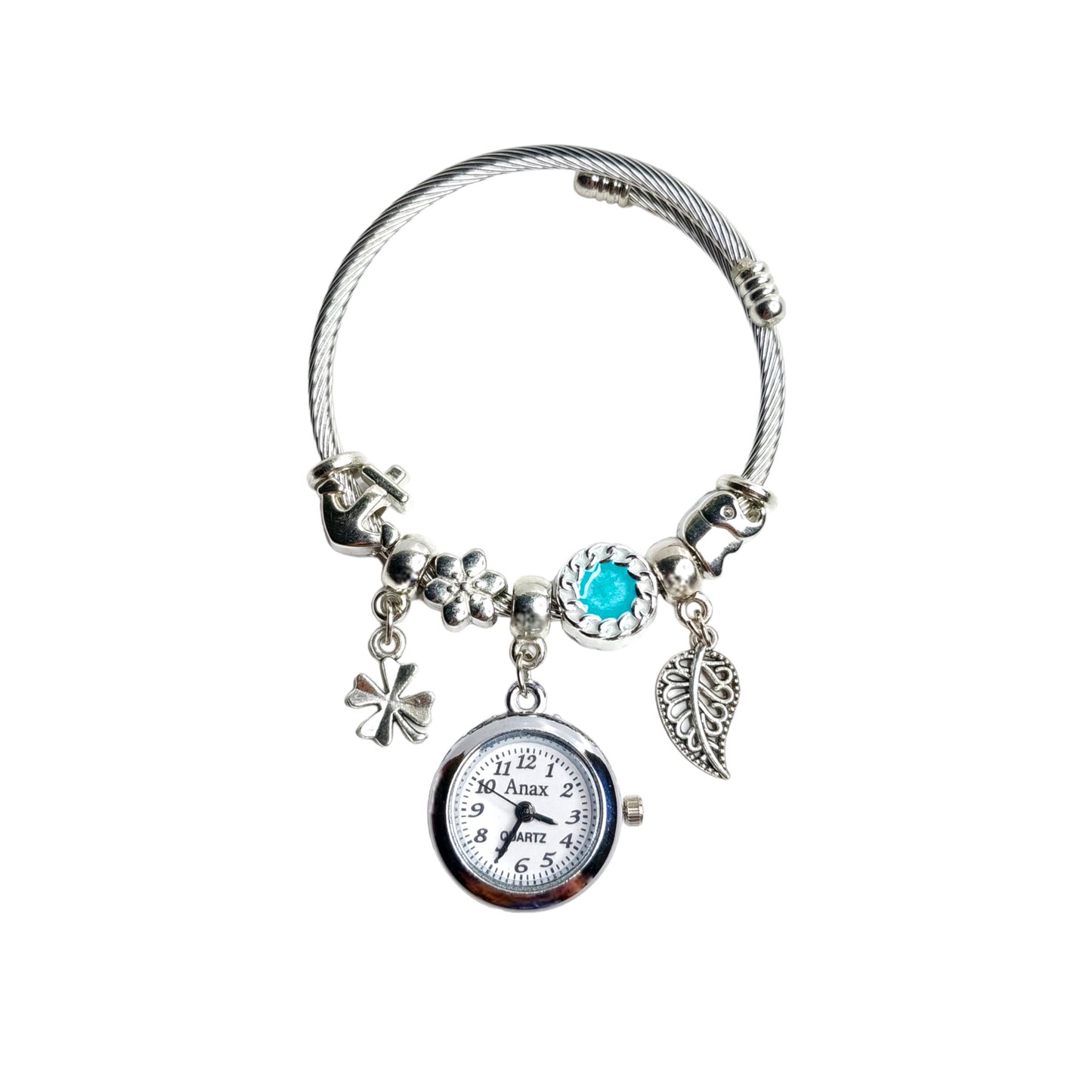 Leaf Pandora Bracelet with Real Watch