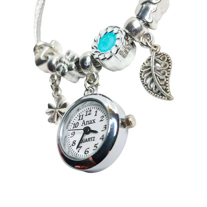 Leaf Pandora Bracelet with Real Watch