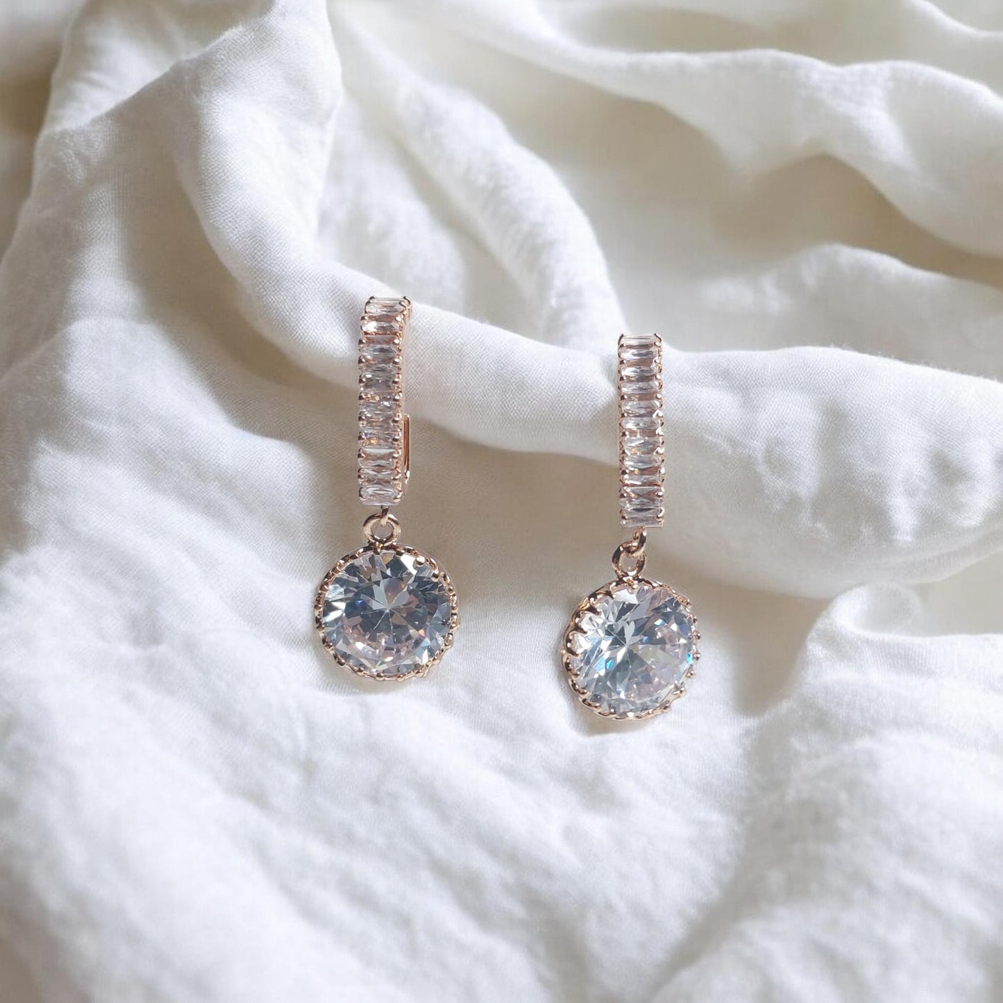 Ad Diamond Drop Earrings