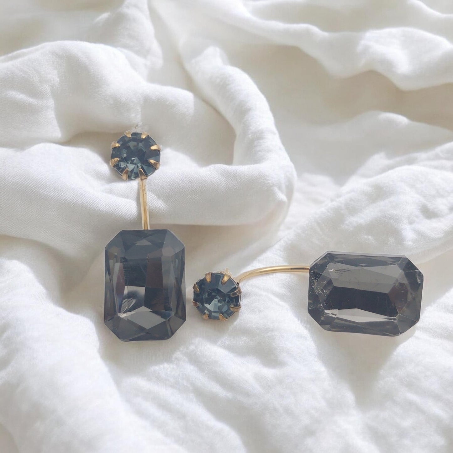 Two-in-One Purple Earrings
