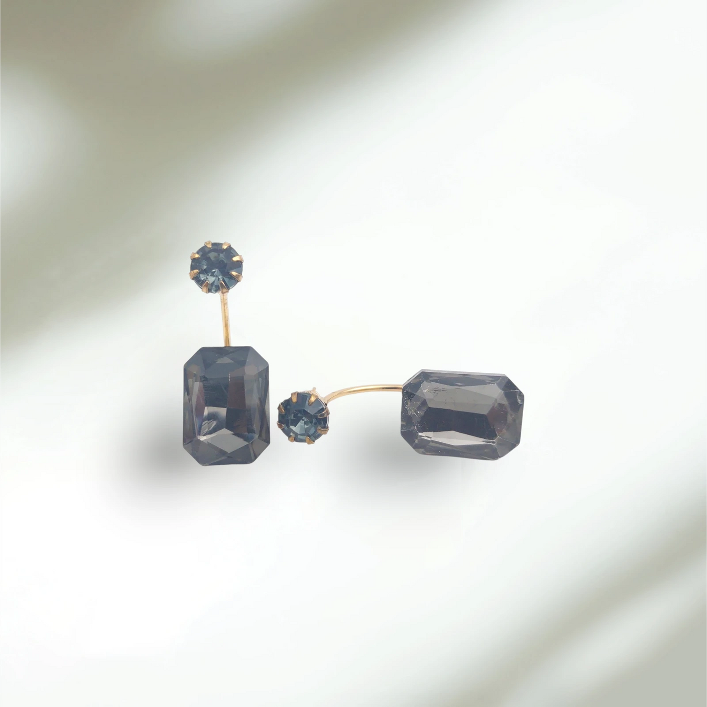 Two-in-One Purple Earrings