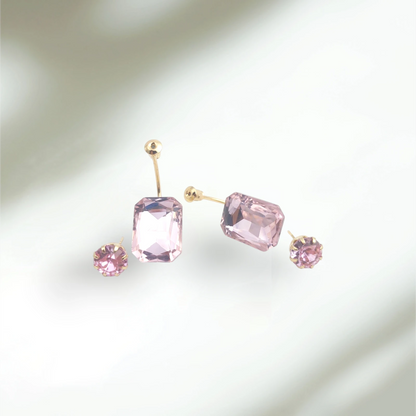 Two-in-One Purple Earrings