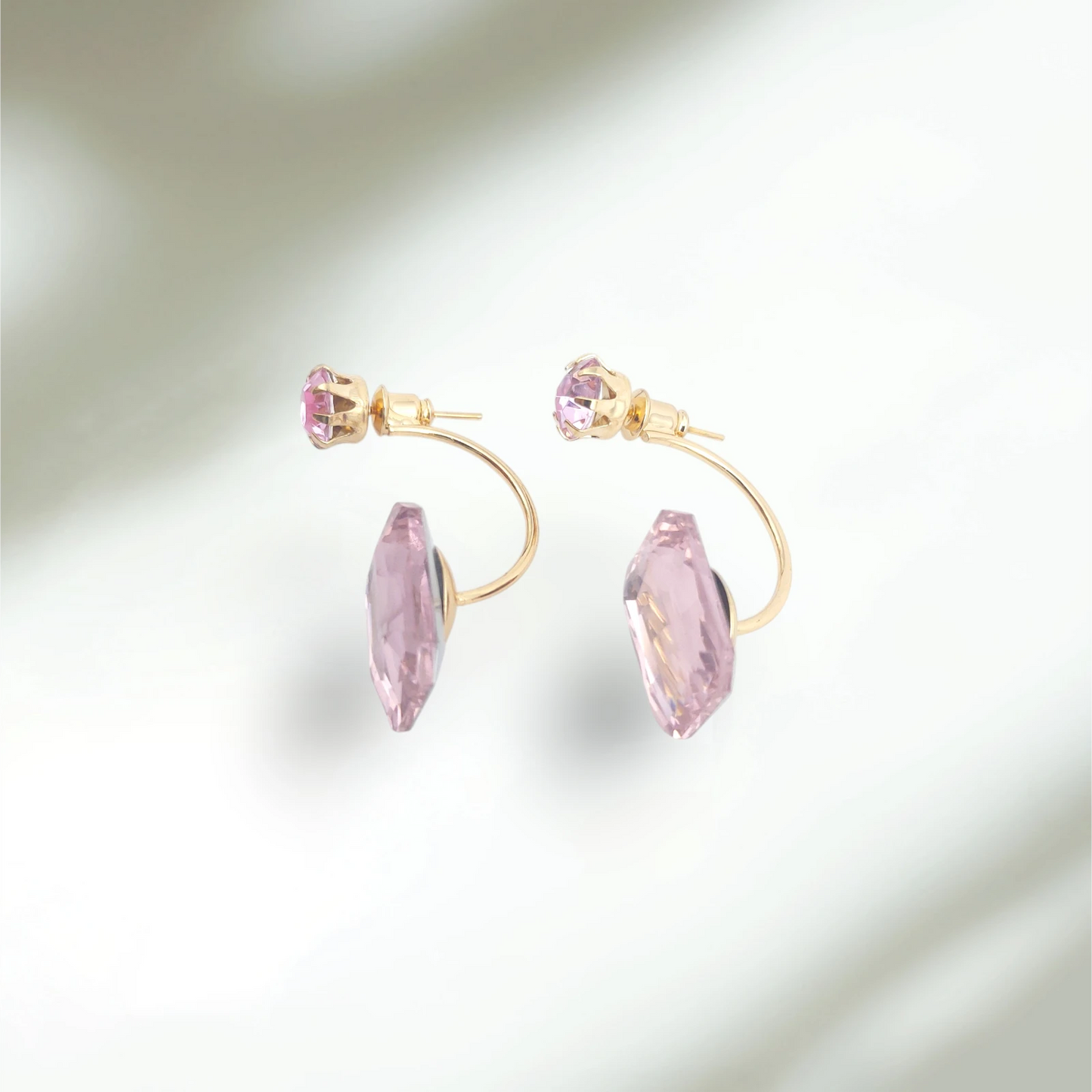 Two-in-One Purple Earrings