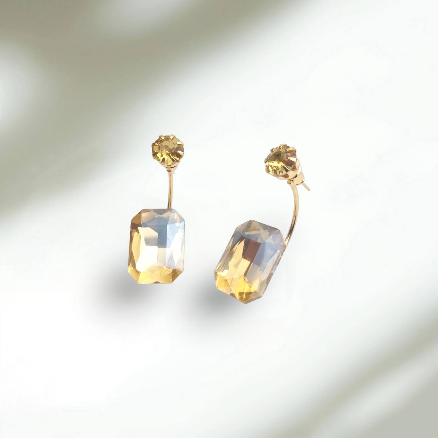 Two-in-One Purple Earrings