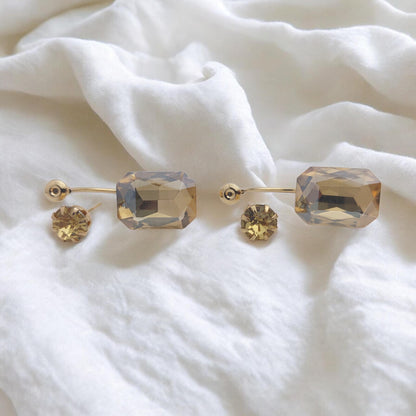 Two-in-One Purple Earrings