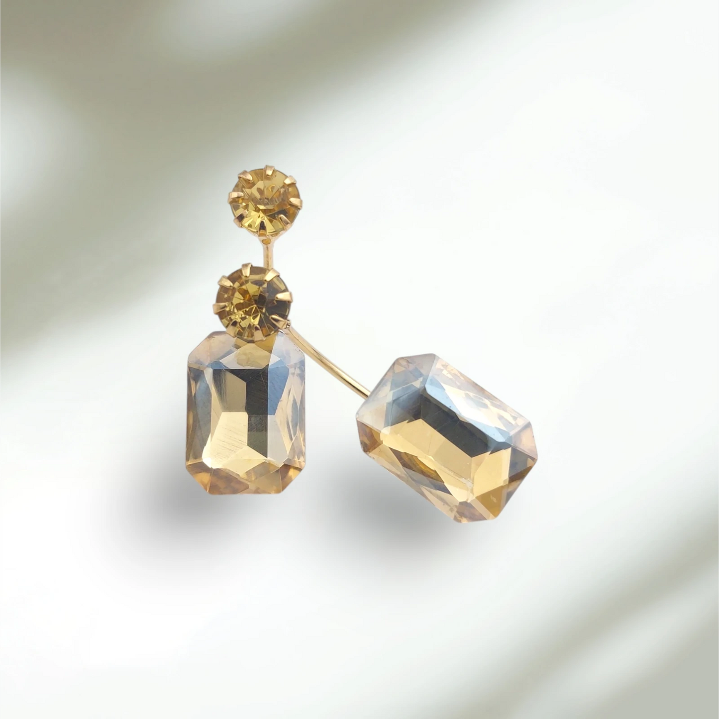 Two-in-One Purple Earrings
