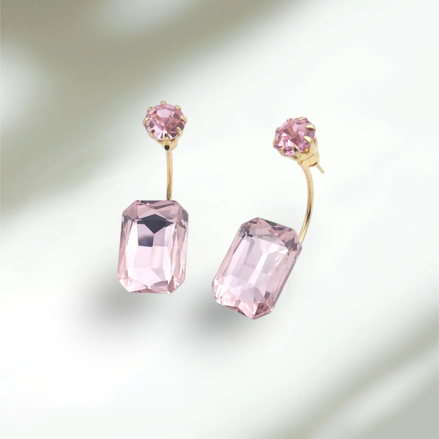 Two-in-One Purple Earrings