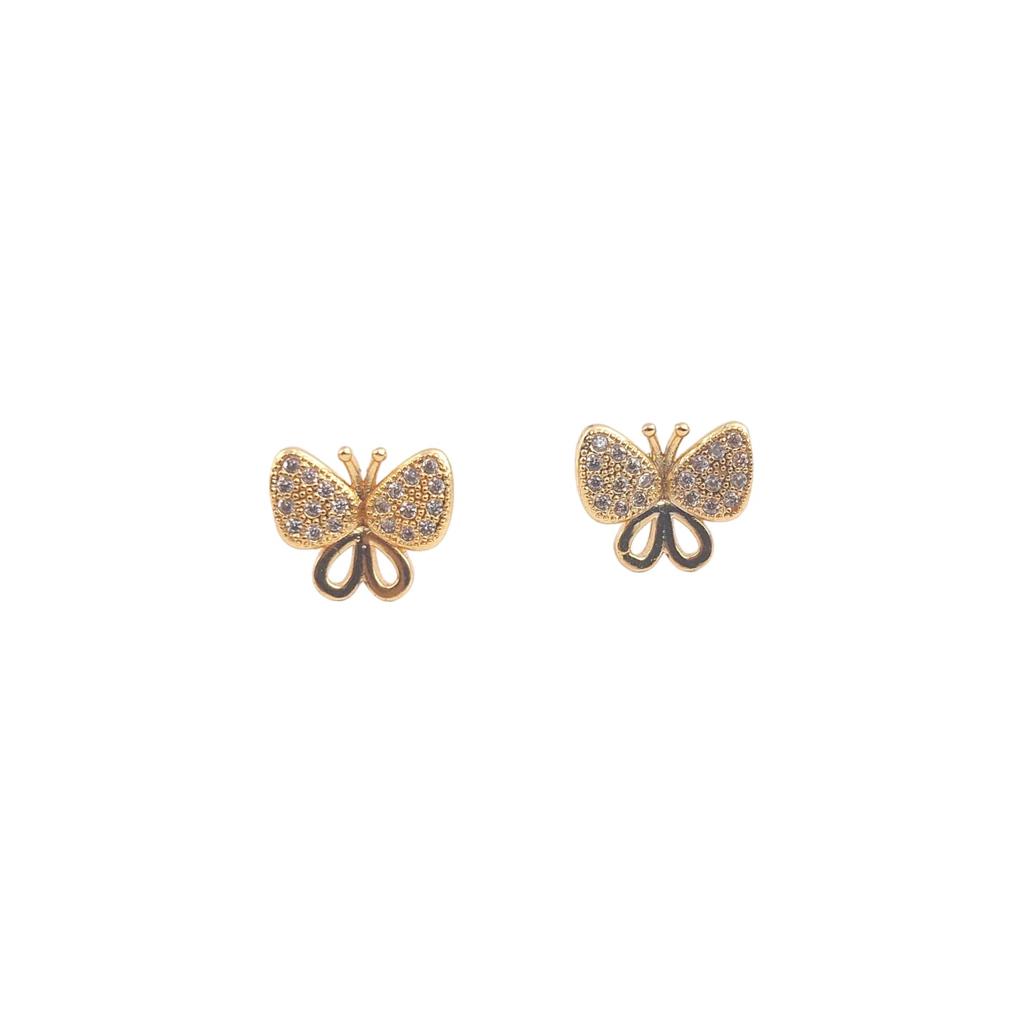 Gold Butterfly Earrings