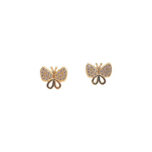 Gold Butterfly Earrings