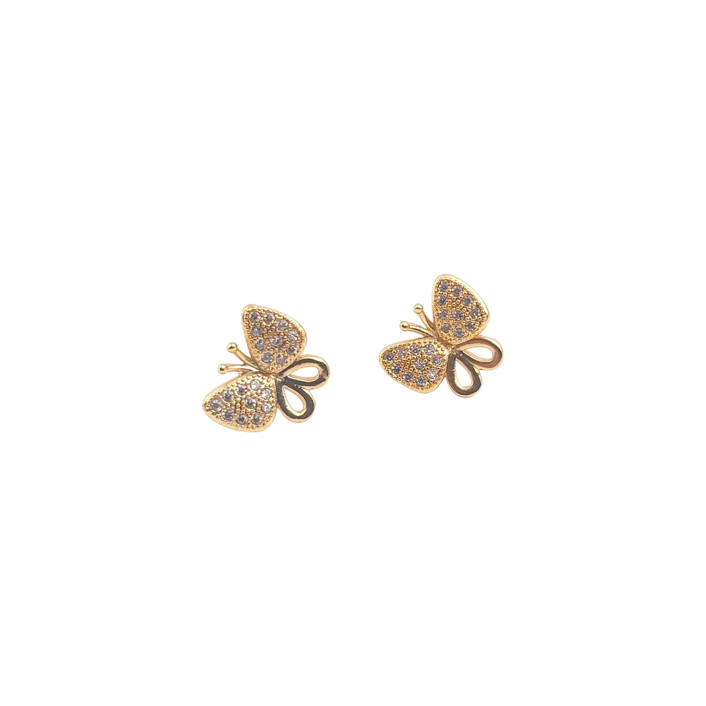 Gold Butterfly Earrings