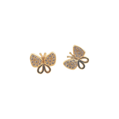 Gold Butterfly Earrings