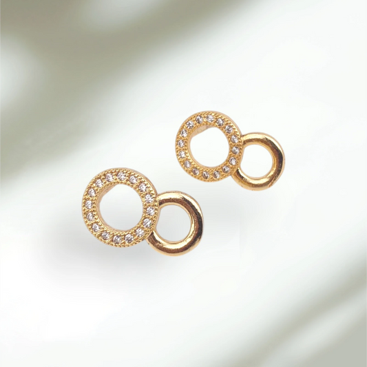 Two Circle Earrings