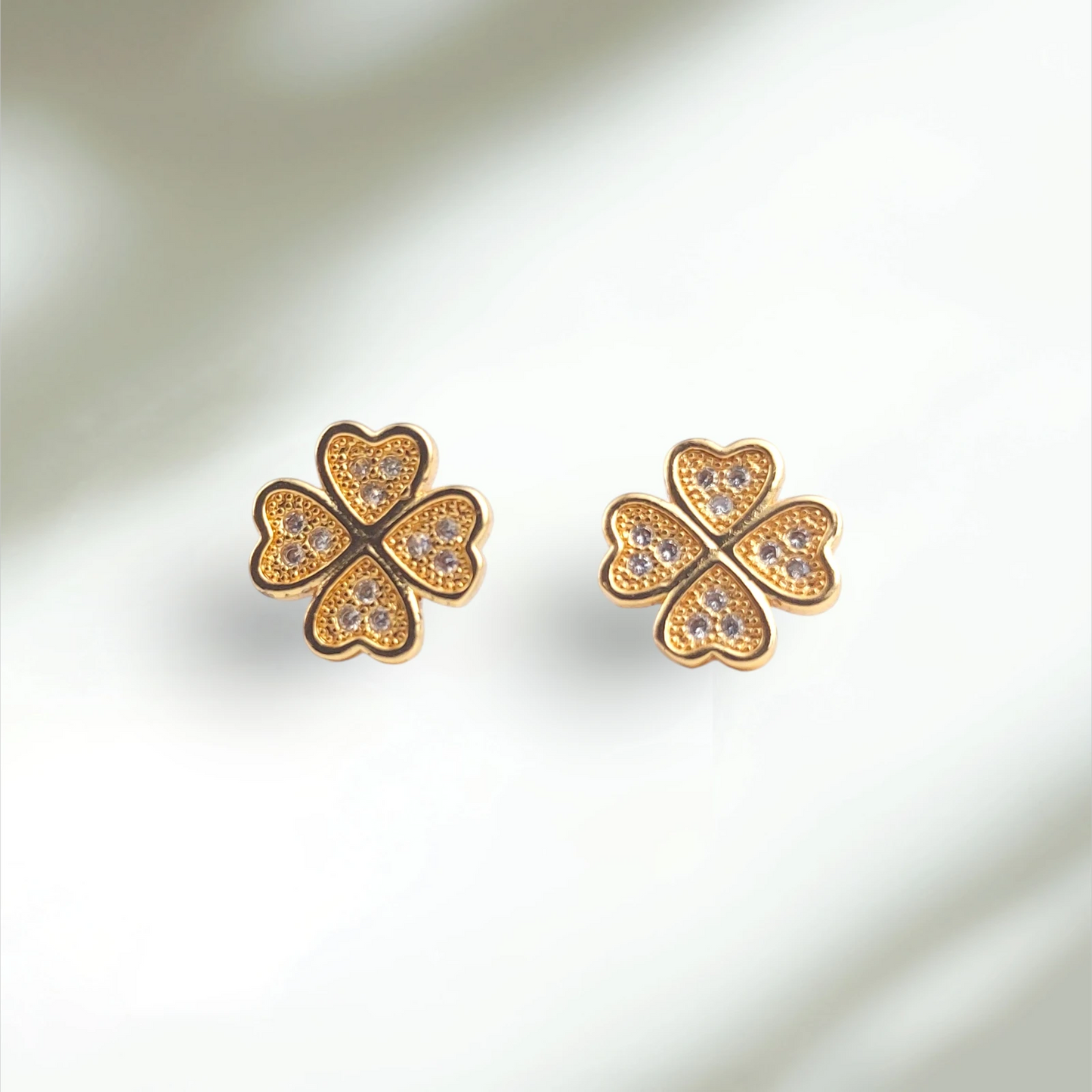 Gold Flower Earrings
