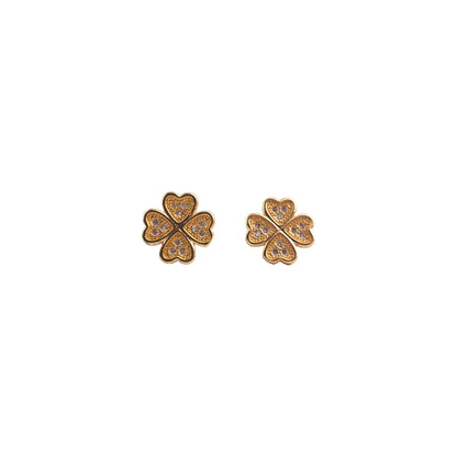 Gold Flower Earrings