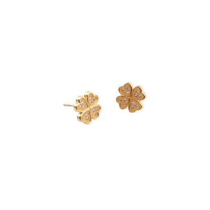 Gold Flower Earrings