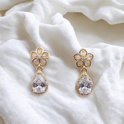 Diamond Drop Shape Earrings