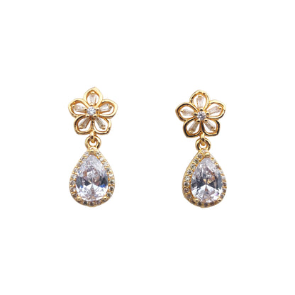 Diamond Drop Shape Earrings