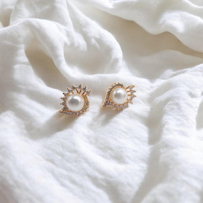 Pearl Eye Earrings