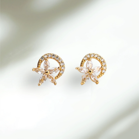 Moon Flower Earrings