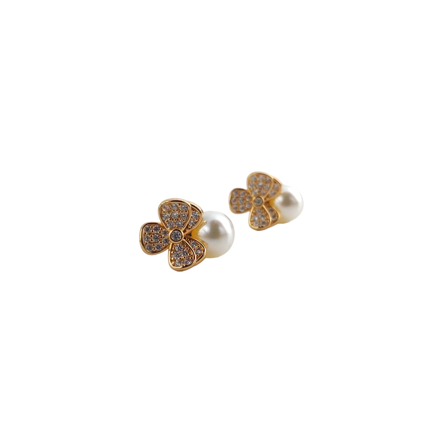 Butterfly Pearl Earrings