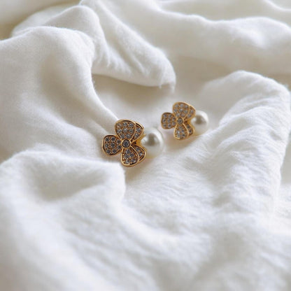 Butterfly Pearl Earrings