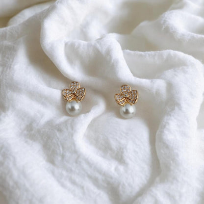 Butterfly Pearl Earrings