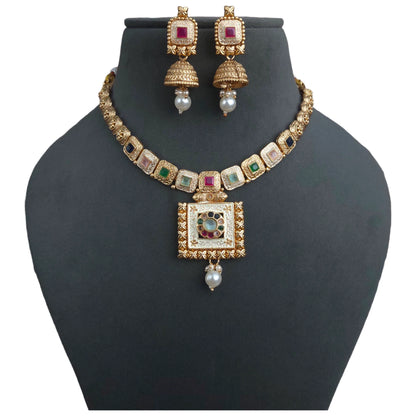 Elegant Mina Polki Set: A Stunning Addition to Your Jewelry Collection