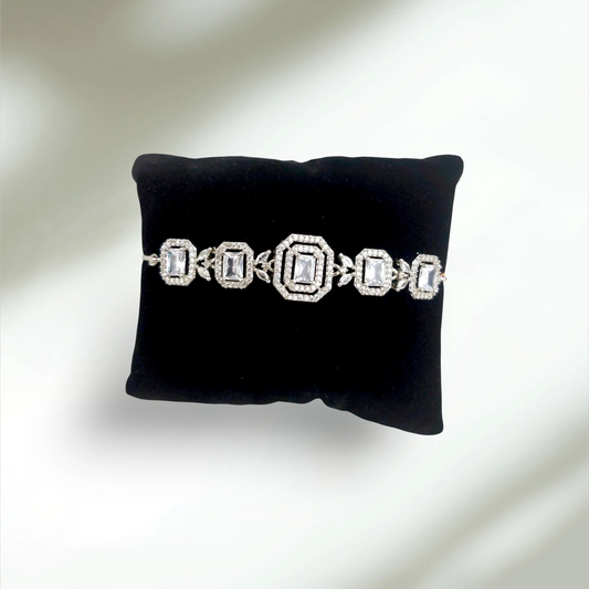 Crystal Clear Stones Bracelet