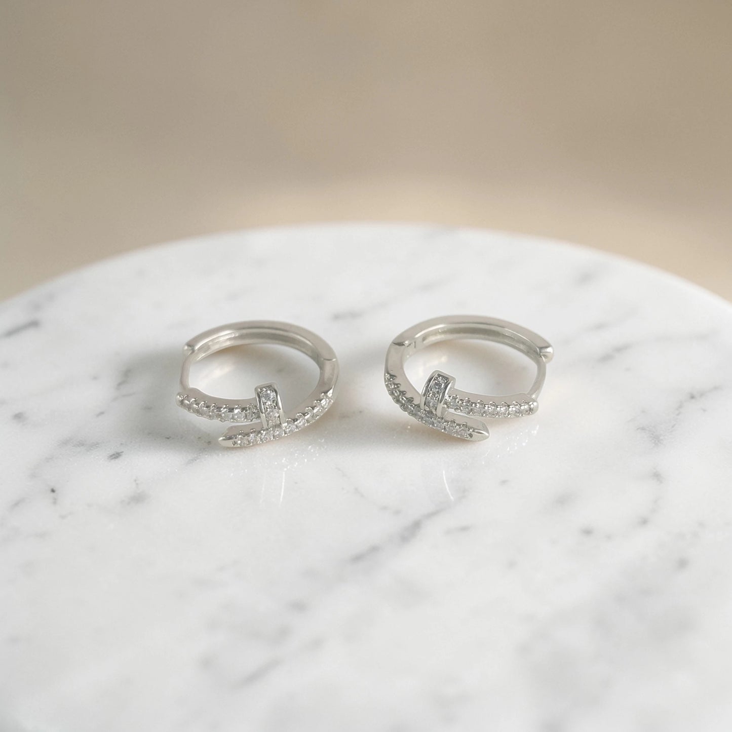 Crystal Hoop Earrings