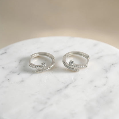Crystal Hoop Earrings