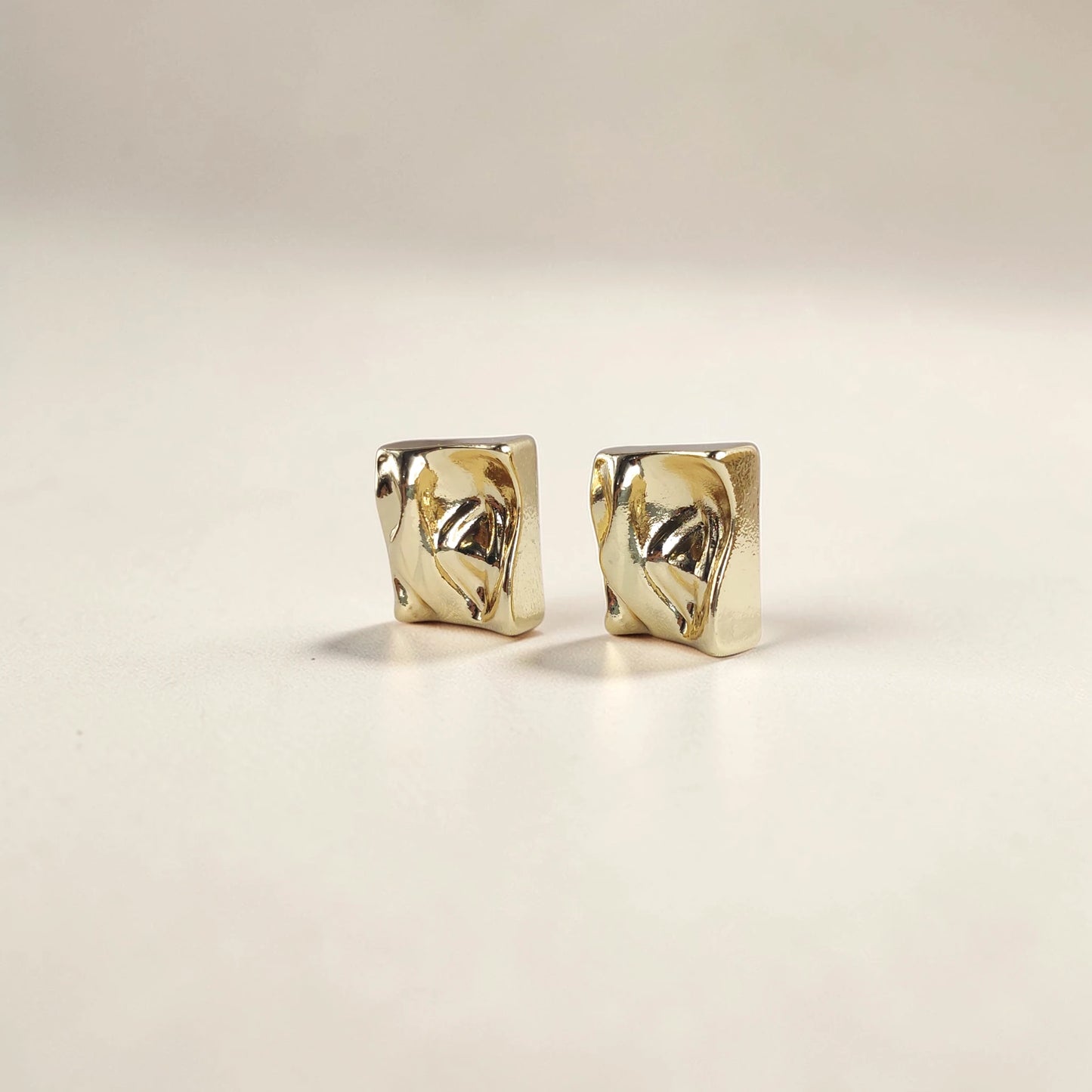 Melted brick Earrings