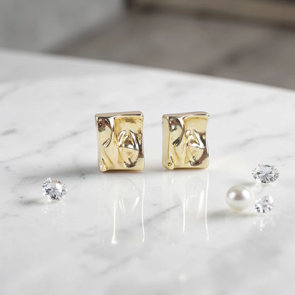 Melted brick Earrings