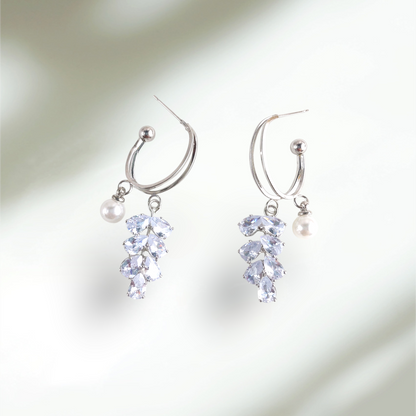 Pearl N Ad Bunch Earrings