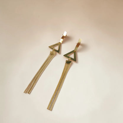 Triangle Chain Earrings
