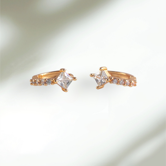 Crystal Hoop Earrings