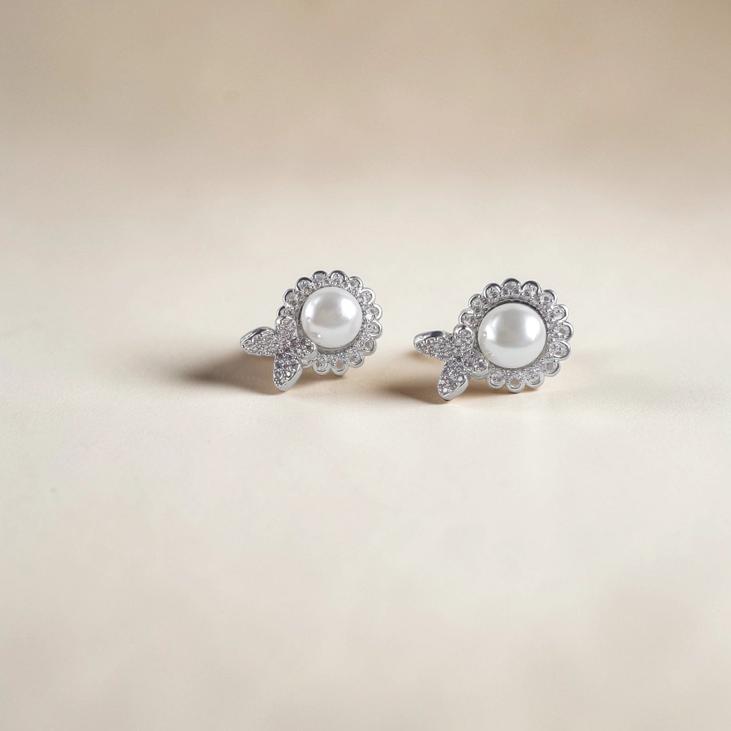 Butterfly Pearl Earrings