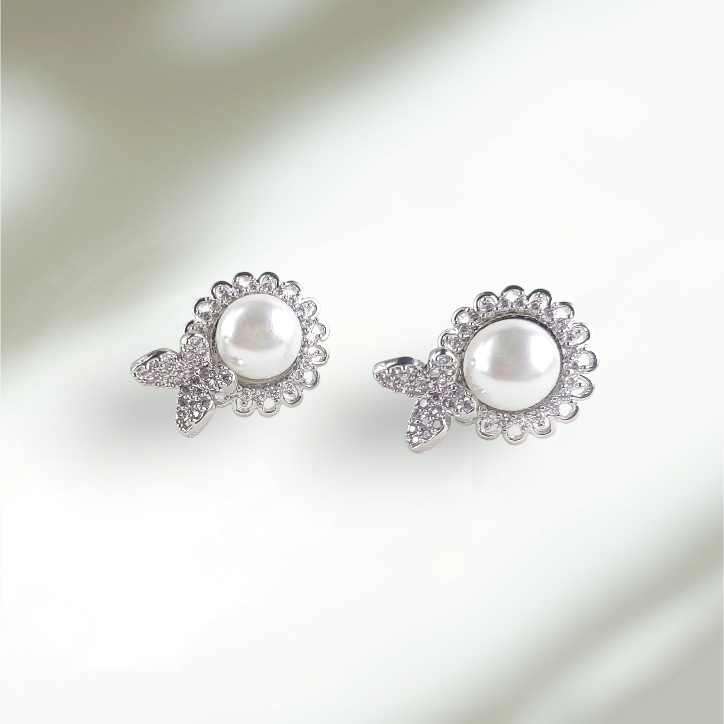 Butterfly Pearl Earrings