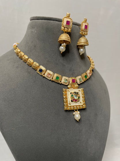 Elegant Mina Polki Set: A Stunning Addition to Your Jewelry Collection