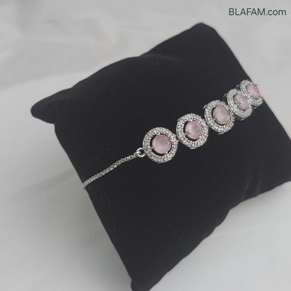 Baby Pink Ad Adjustable Bracelet