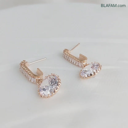 Ad Diamond Drop Earrings