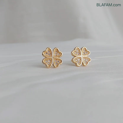 Gold Flower Earrings